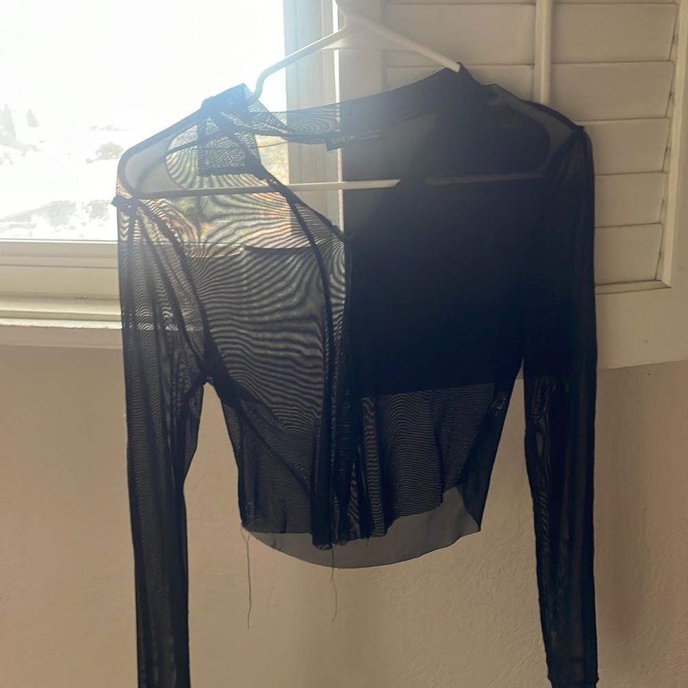 Sheer long sleeve
